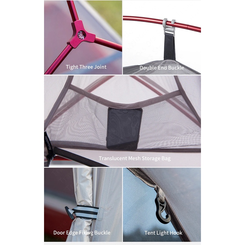 LỀU 2 NGƯỜI, 2 LỚP NATUREHIKE CLOUD UP NH17T001-T