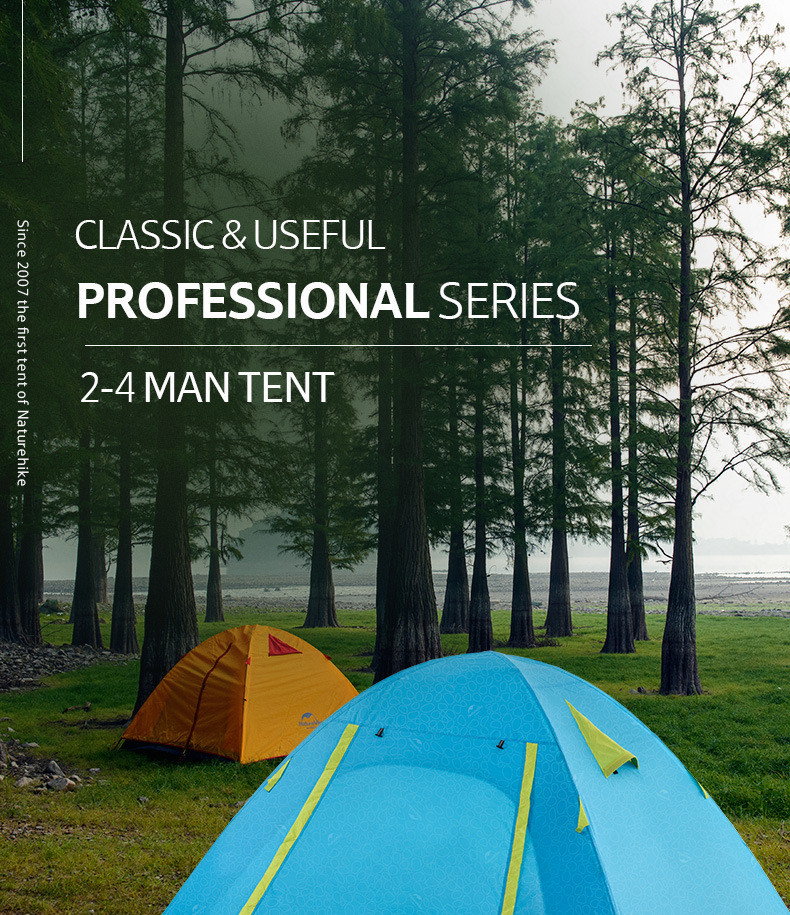 LỀU CẮM TRẠI 2 NGƯỜI 2 LỚP NATUREHIKE NH18Z022-P CAO CẤP