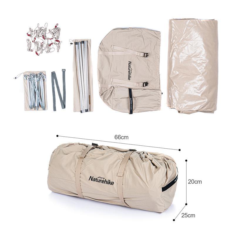 LỀU DÃ NGOẠI GLAMPING NATUREHIKE NH20ZP003 DÀNH CHO 3-4 NGƯỜI