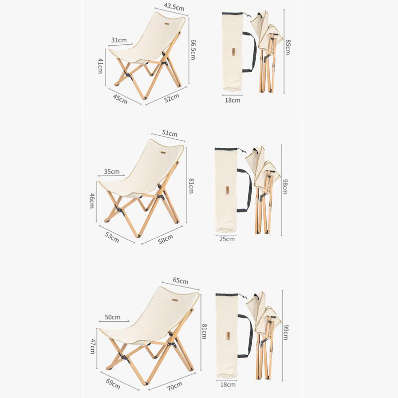 GHẾ XẾP VINTAGE KHUNG GỖ NATUREHIKE NH19JJ008