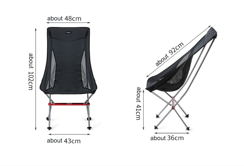 GHẾ DÃ NGOẠI GẤP GỌN TỰA LƯNG CAO NATUREHIKE NH18Y060-Z