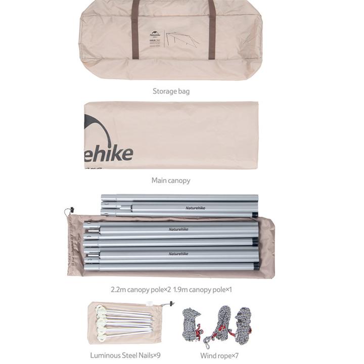 TĂNG CHE NẮNG - TĂNG CHE PHÍA SAU Ô TÔ NATUREHIKE NH21TM001