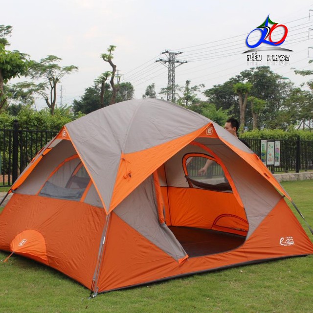 LỀU CẮM TRẠI 6-8 NGƯỜI 2 LỚP HÀNG ĐẸP CHỐNG MƯA TỐT