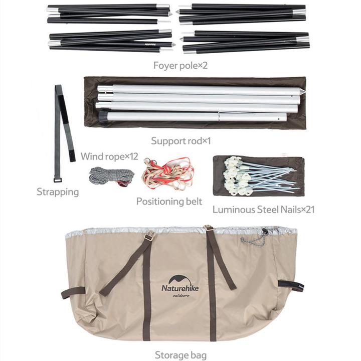 [CHO THUÊ] LỀU GLAMPING KIM TỰ THÁP 5-8 NGƯỜI NATUREHIKE NH20ZP014