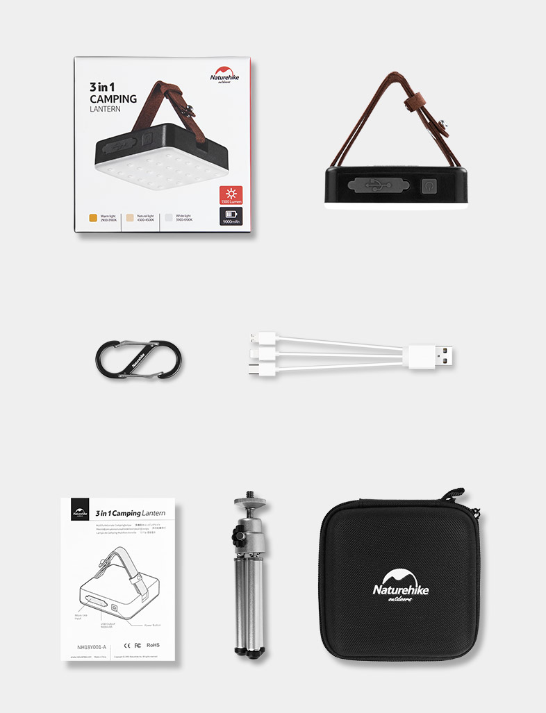 ĐÈN CẮM TRẠI KIÊM SẠC DỰ PHÒNG NATUREHIKE NH18Y001-A