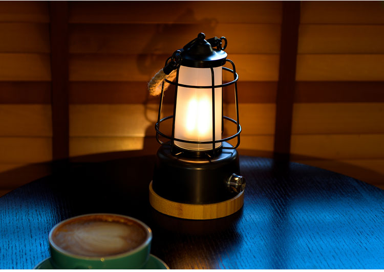 ĐÈN LED RETRO WILD LAND HEMP ROPE LANTERN