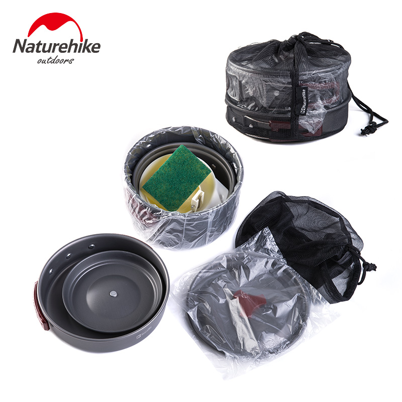 BỘ NỒI NẤU ĂN DÃ NGOẠI NATUREHIKE NH15T203-G
