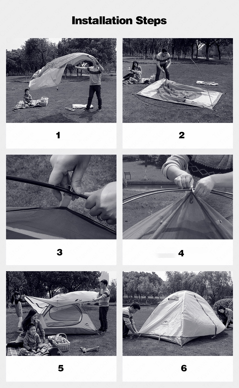 LỀU CẮM TRẠI 2 NGƯỜI 2 LỚP NATUREHIKE NH18Z022-P CAO CẤP