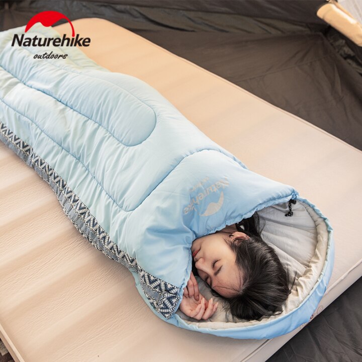 TÚI NGỦ COTTON CÓ MŨ TRÙM ĐẦU NATUREHIKE NH21MSD07