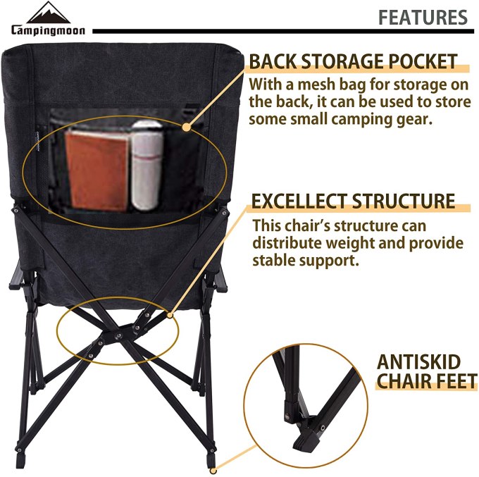 GHẾ DÃ NGOẠI HỢP KIM NHÔM CAMPINGMOON F-1002C