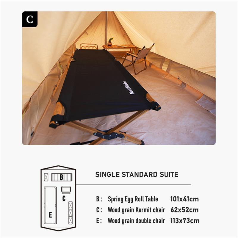 LỀU DÃ NGOẠI GLAMPING NATUREHIKE NH20ZP003 DÀNH CHO 3-4 NGƯỜI