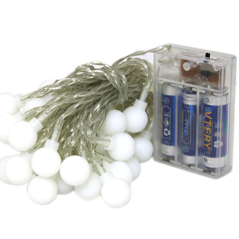 ĐÈN DÂY LED TRANG TRÍ DÃ NGOẠI BÓNG TRÒN MÀU VÀNG ẤM