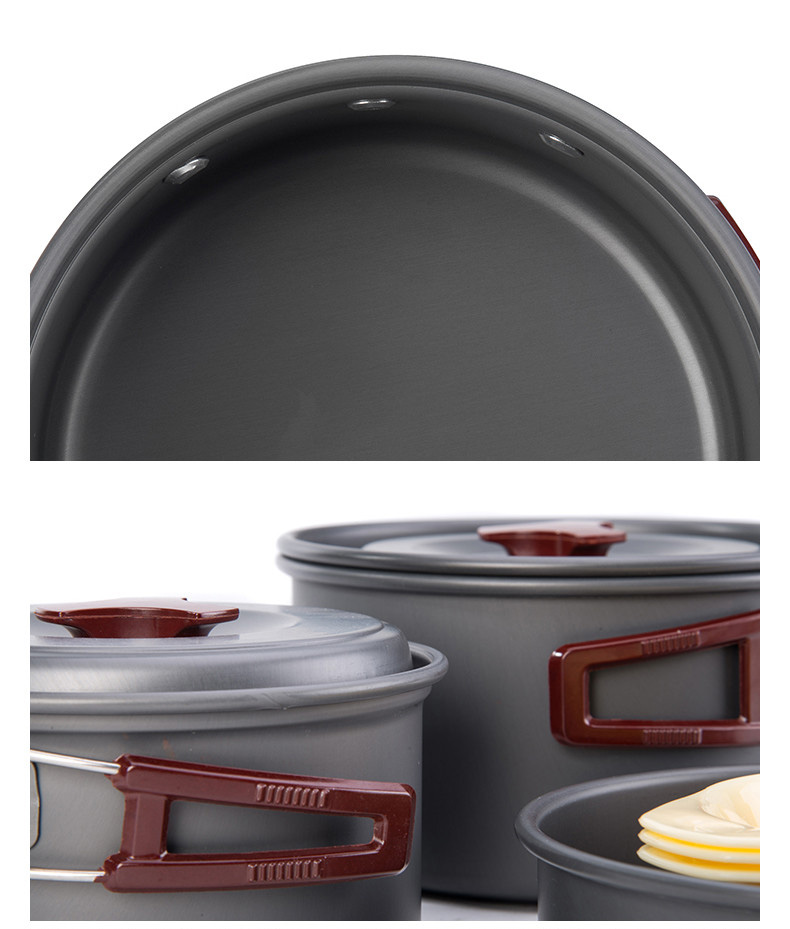 BỘ NỒI NẤU ĂN DÃ NGOẠI NATUREHIKE NH15T203-G