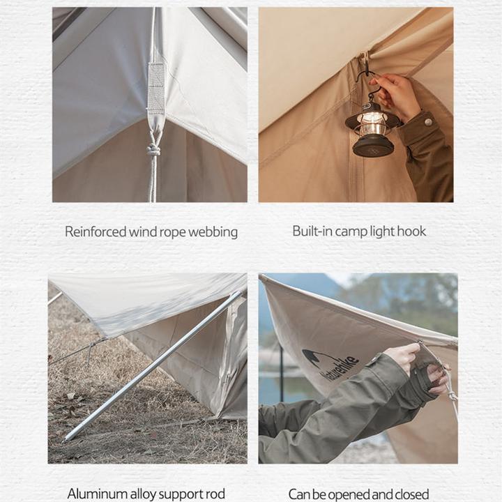 LỀU GLAMPING CÓ MÁI HIÊN CHE NATUREHIKE NH20ZP011