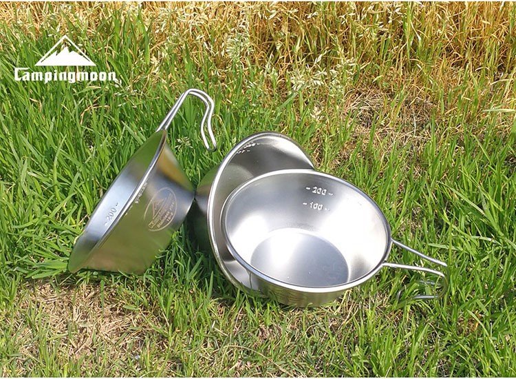 BÁT ĂN DÃ NGOẠI BBQ CAMPINGMOON S220 - MÀU BẠC