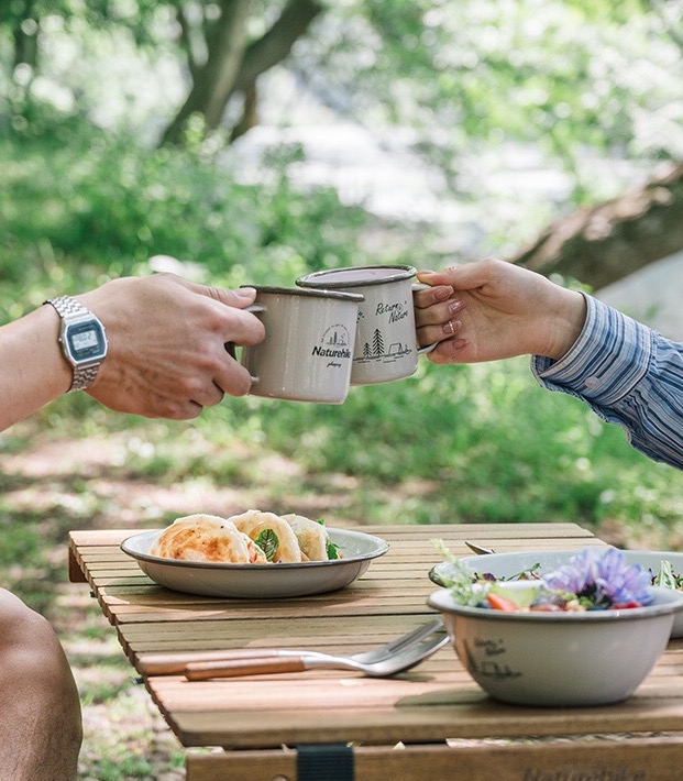 BỘ CỐC BÁT ĐĨA TRÁNG MEN CAO CẤP NATUREHIKE NH20SJ030