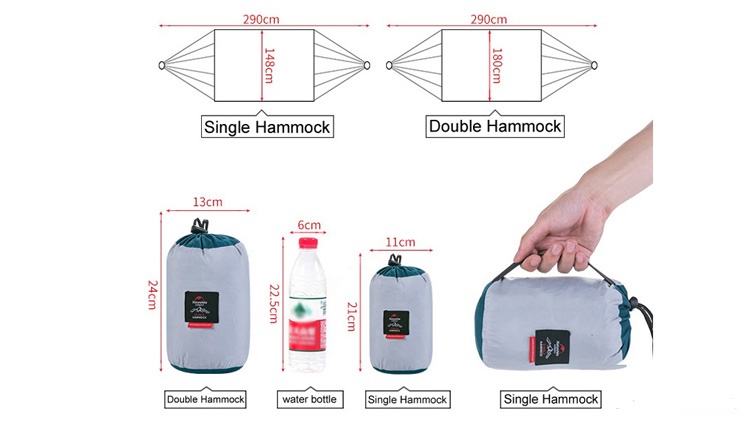 VÕNG ĐƠN DÃ NGOẠI SIÊU NHẸ NATUREHIKE NH17D012-C