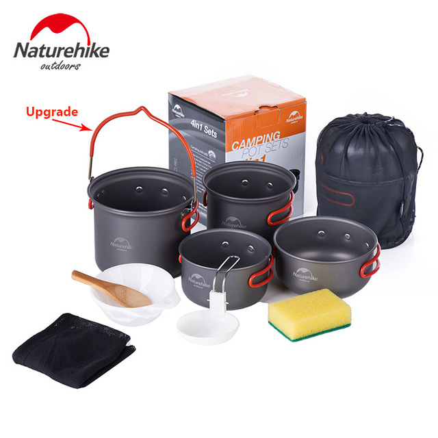 BỘ NỒI DÃ NGOẠI CÓ MÓC TREO NATUREHIKE NH18T018-G