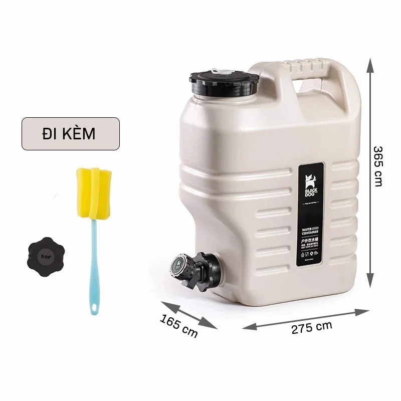 CAN ĐỰNG NƯỚC CÓ VÒI 12L BLACKDOG BD-ST001