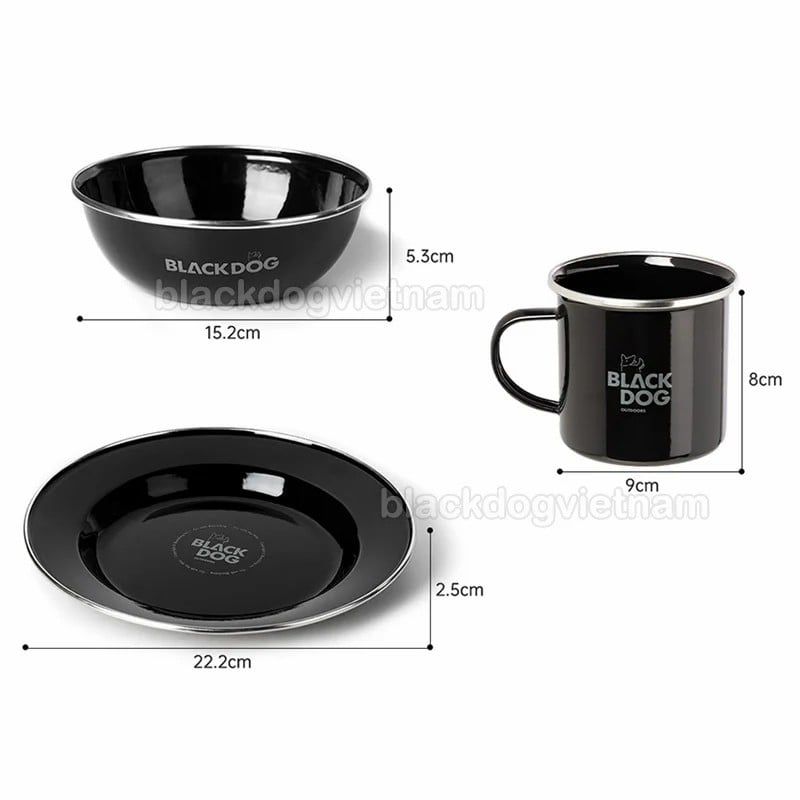 BÁT ĐĨA TRÁNG MEN DÃ NGOẠI BLACKDOG BD-YC004 / BD-YC005 / BD-YC006