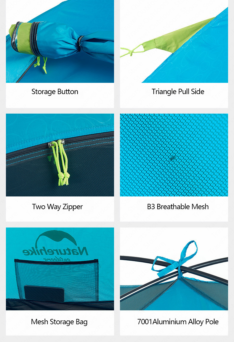 LỀU CẮM TRẠI 2 NGƯỜI 2 LỚP NATUREHIKE NH18Z022-P CAO CẤP