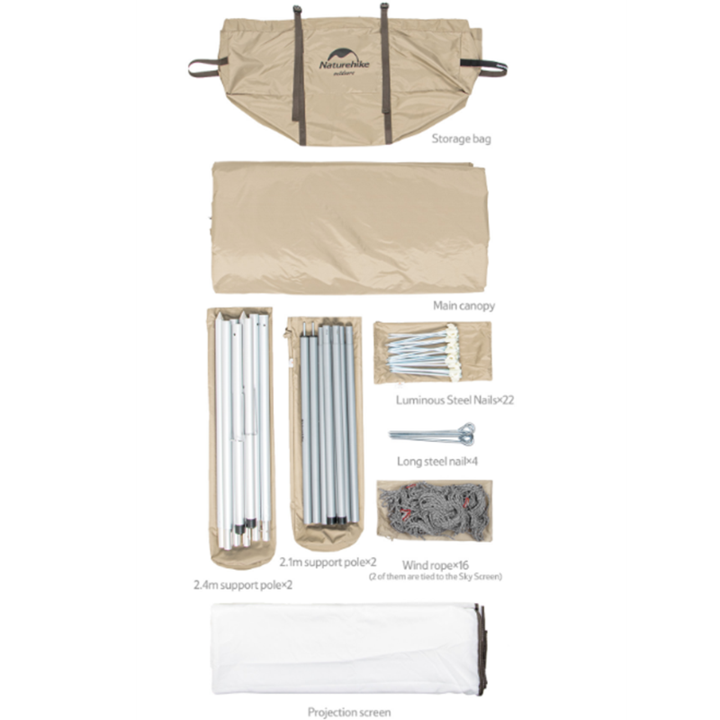 LỀU CẮM TRẠI GLAMPING KÈM MÀN CHIẾU NATUREHIKE NH20TM008