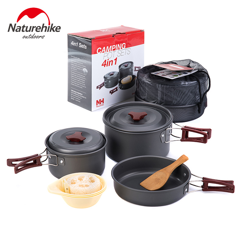 BỘ NỒI NẤU ĂN DÃ NGOẠI NATUREHIKE NH15T203-G