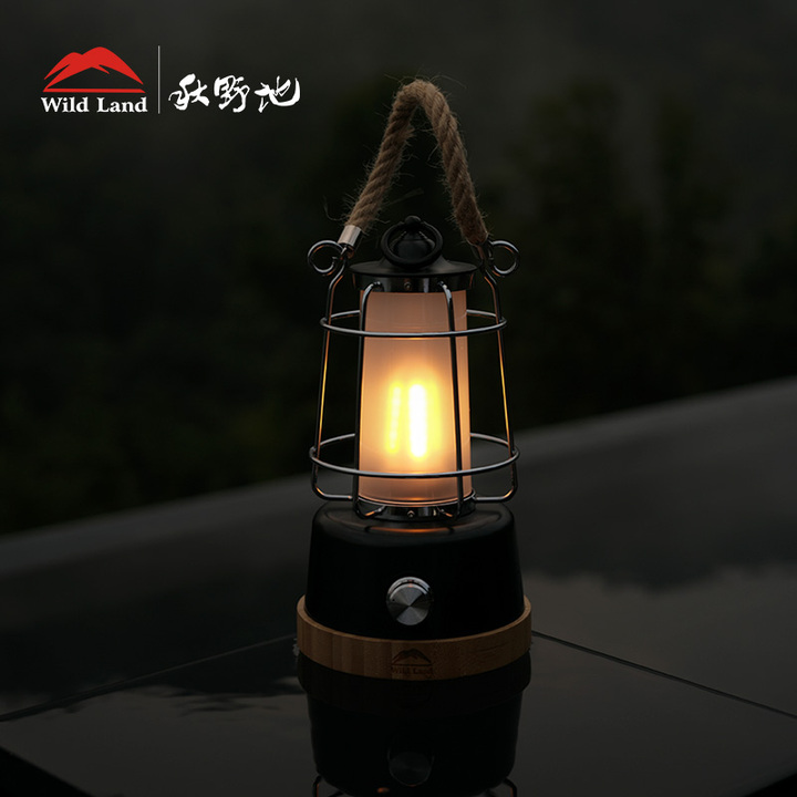 ĐÈN LED RETRO WILD LAND HEMP ROPE LANTERN
