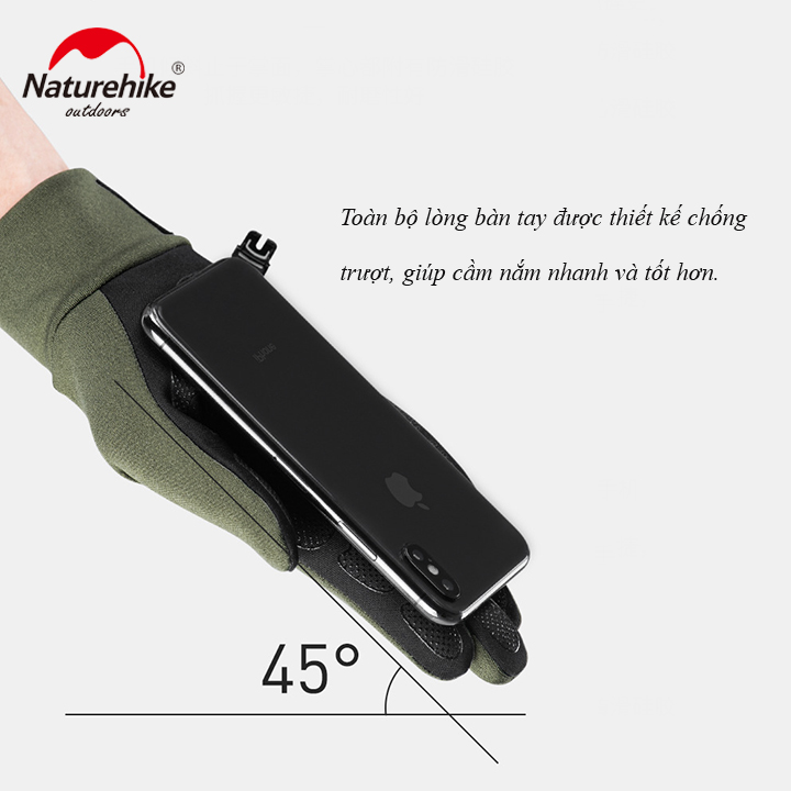 GĂNG TAY DÃ NGOẠI CHỐNG TRƯỢT NATUREHIKE GL 10 NH20FS032