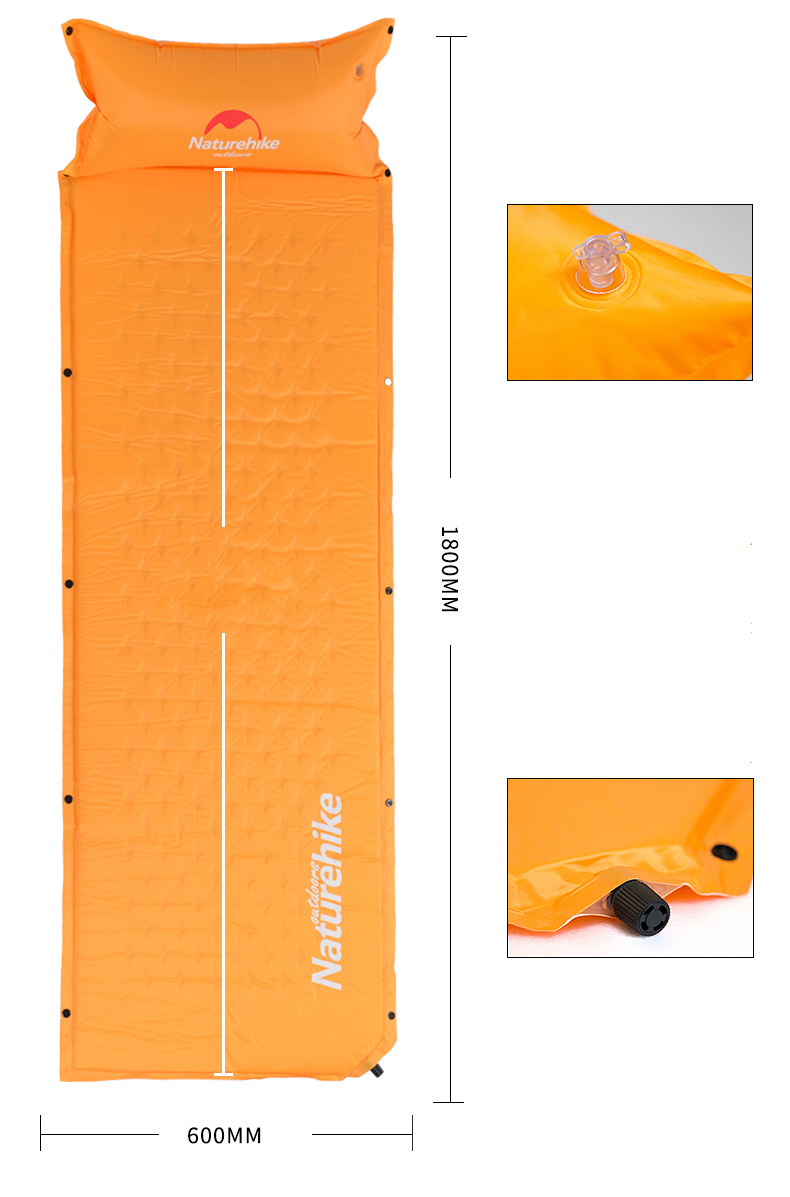 ĐỆM TỰ BƠM HƠI KÈM GỐI NATUREHIKE NH15Q002-D