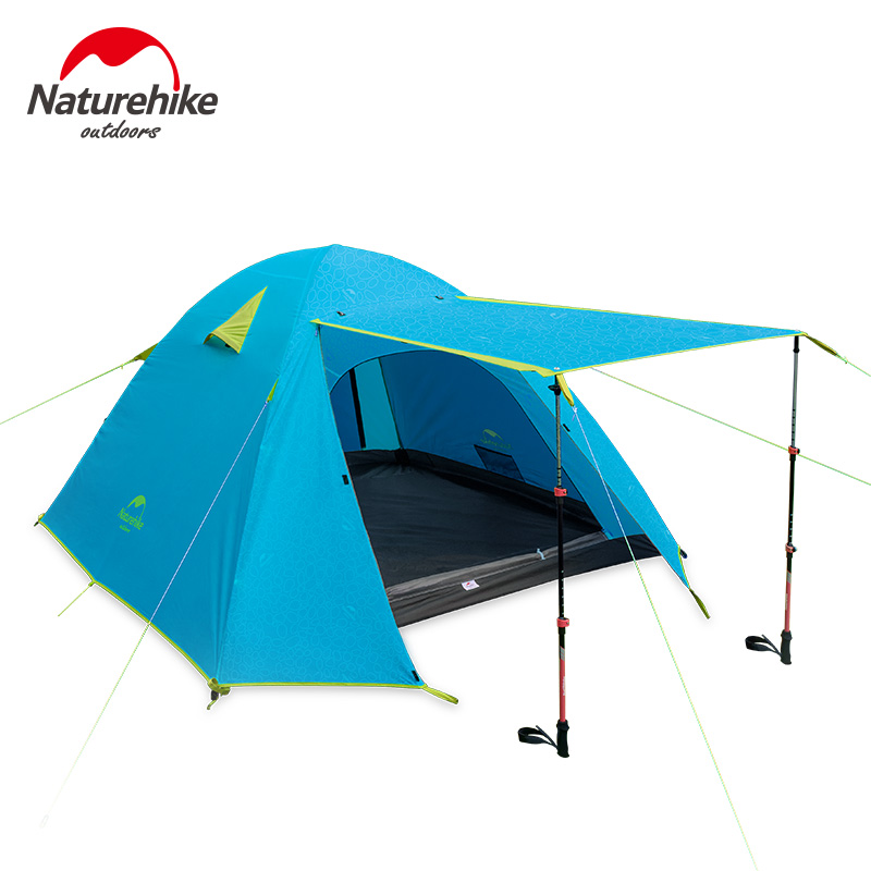 LỀU CẮM TRẠI 2 NGƯỜI 2 LỚP NATUREHIKE NH18Z022-P CAO CẤP
