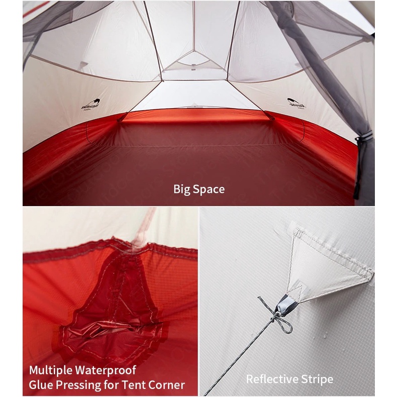 LỀU 2 NGƯỜI, 2 LỚP NATUREHIKE CLOUD UP NH17T001-T