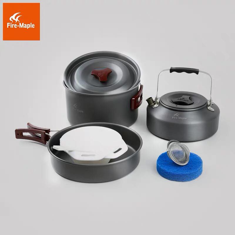 [CHO THUÊ] SET NỒI ẤM CHẢO DÃ NGOẠI FIREMAPLE FMC-204