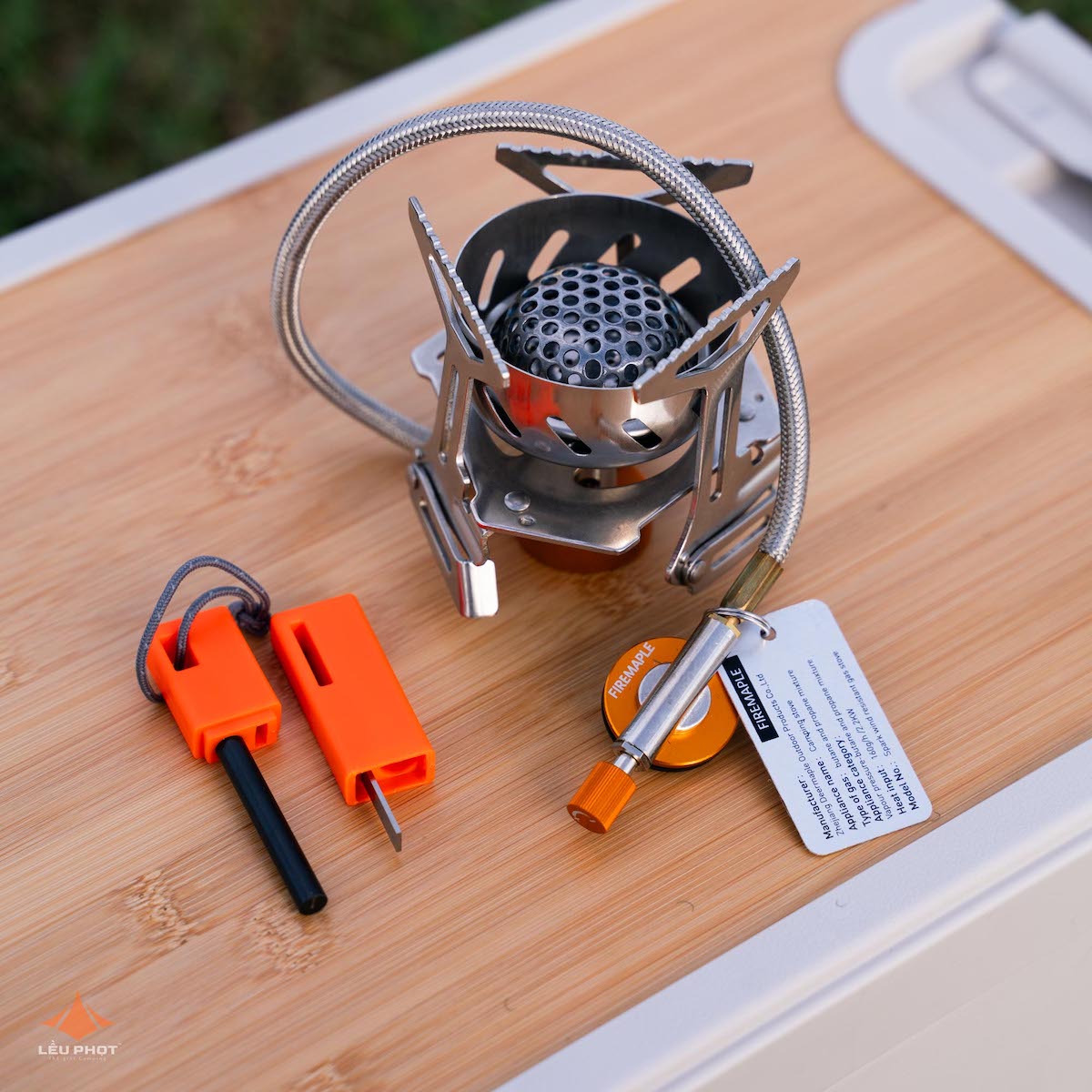 BẾP GAS DÃ NGOẠI GẤP GỌN TÍCH HỢP CHẮN GIÓ FIRE MAPLE SPARK FMS-121