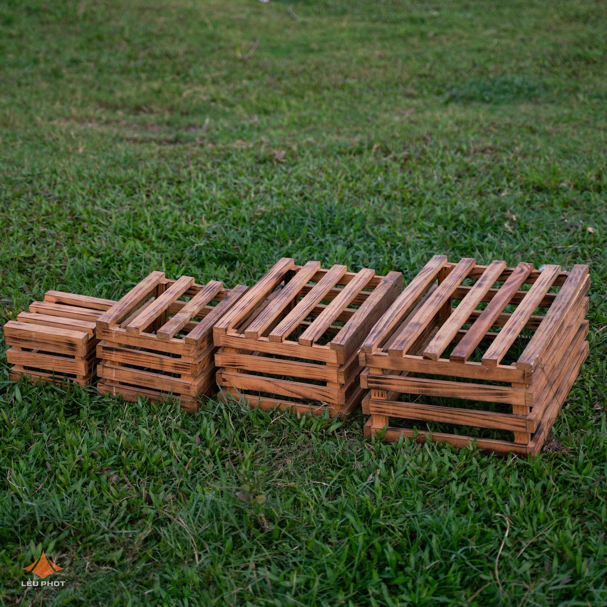 [CHO THUÊ] BỘ 4 HỘP GỖ DECOR