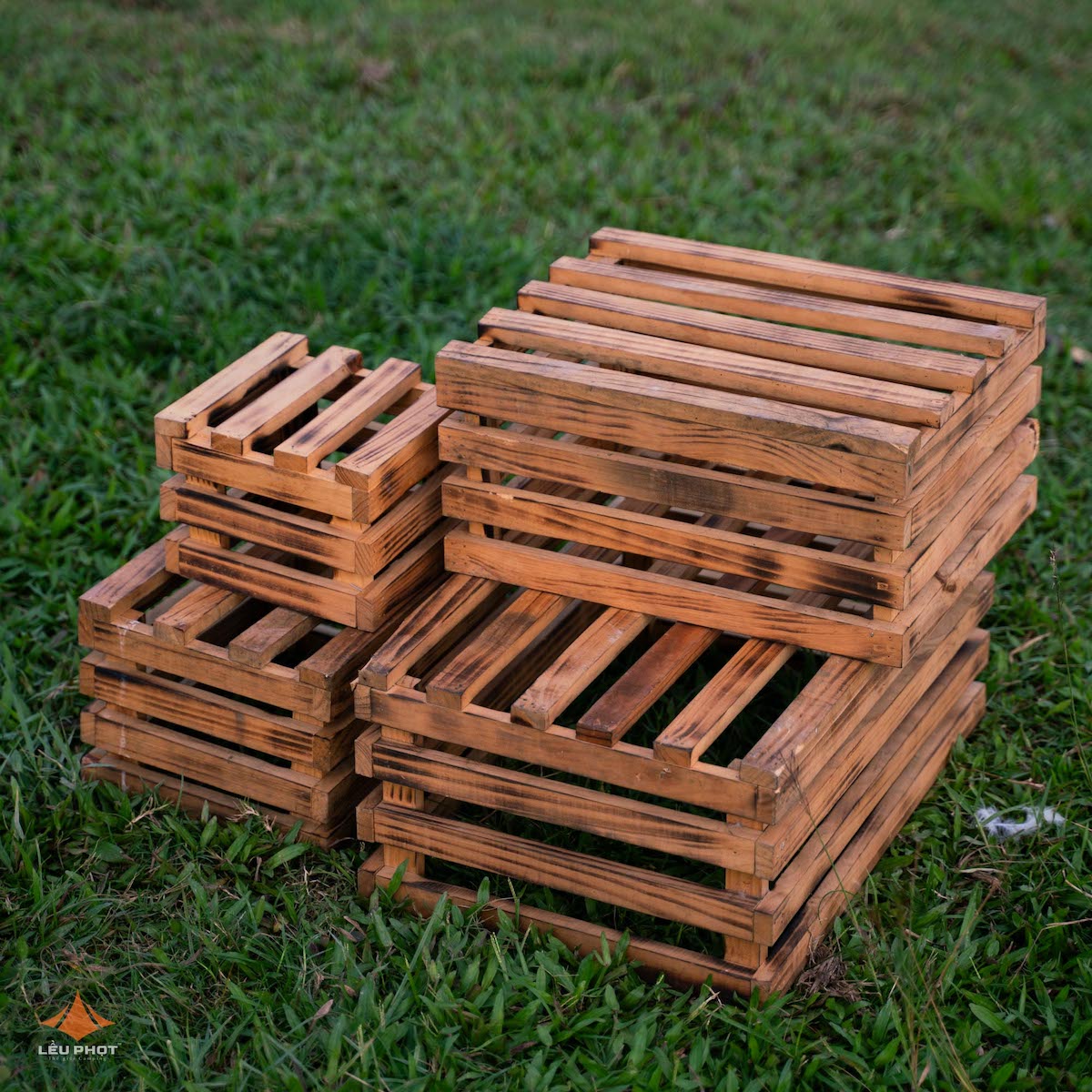 [CHO THUÊ] BỘ 4 HỘP GỖ DECOR