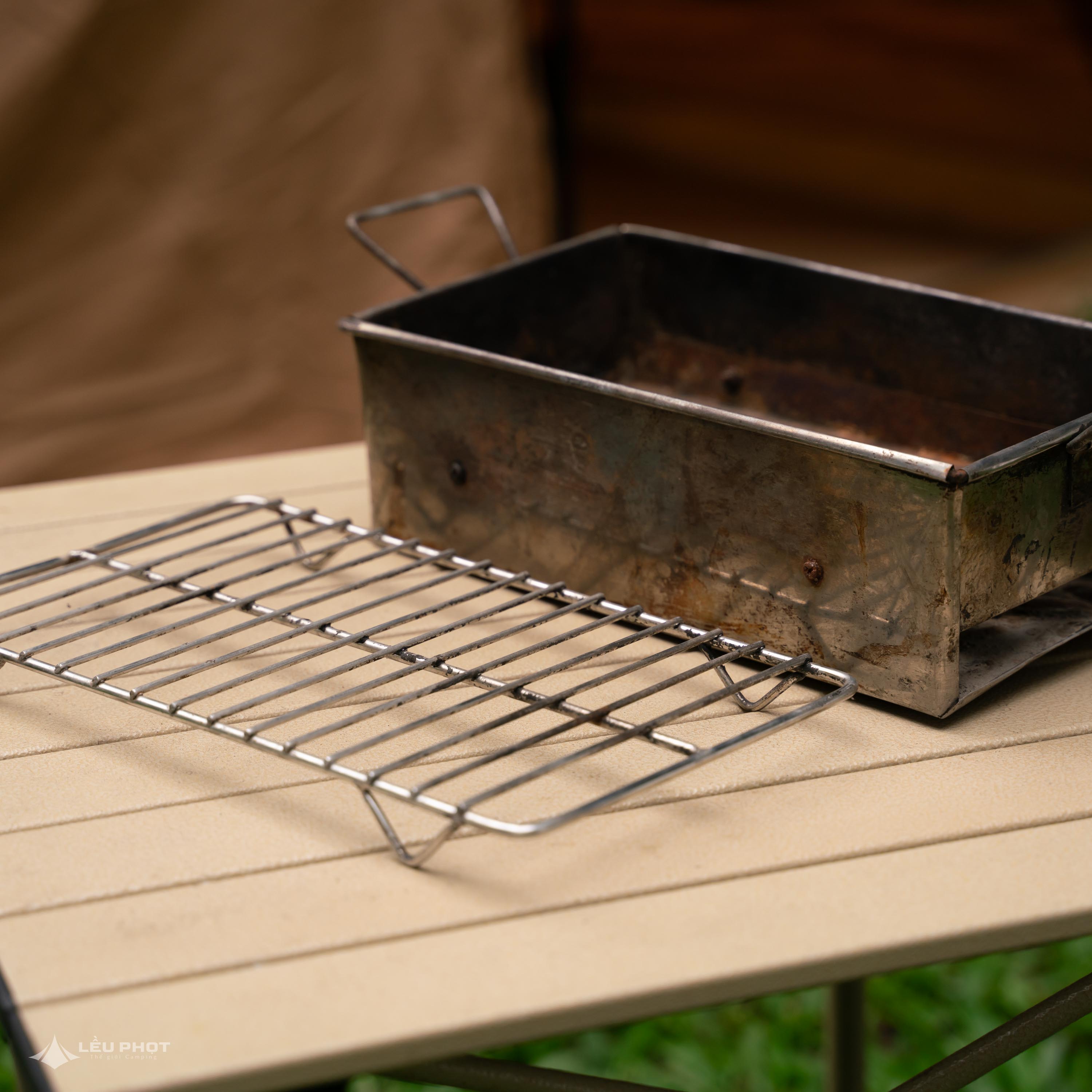 [CHO THUÊ_BN1] BẾP NƯỚNG THAN INOX SIZE NHỎ