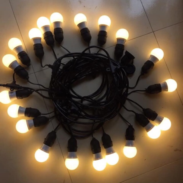 Cho Thuê Dây Đèn Led Pingpong Trang Trí Ngoài Trời Chống Nước