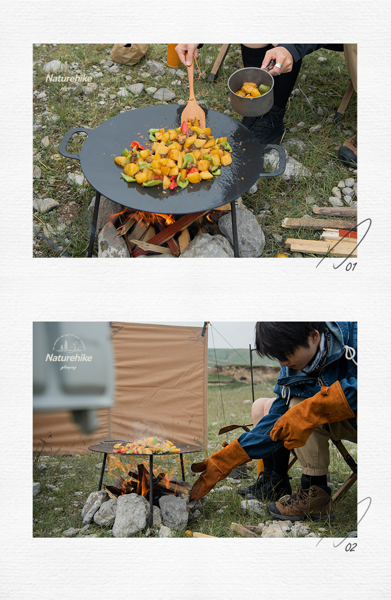 CHẢO HANG CAST IRON NATUREHIKE NH20SK003