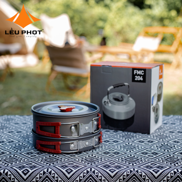 [CHO THUÊ] SET NỒI ẤM CHẢO DÃ NGOẠI FIREMAPLE FMC-204