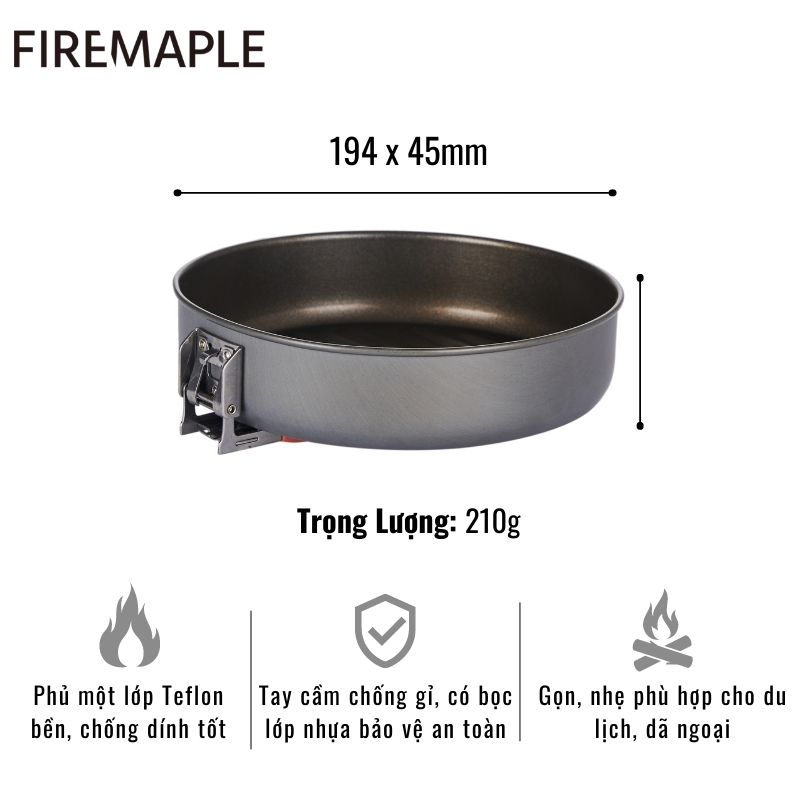 CHẢO DÃ NGOẠI CHỐNG DÍNH FIRE-MAPLE FEAST FP
