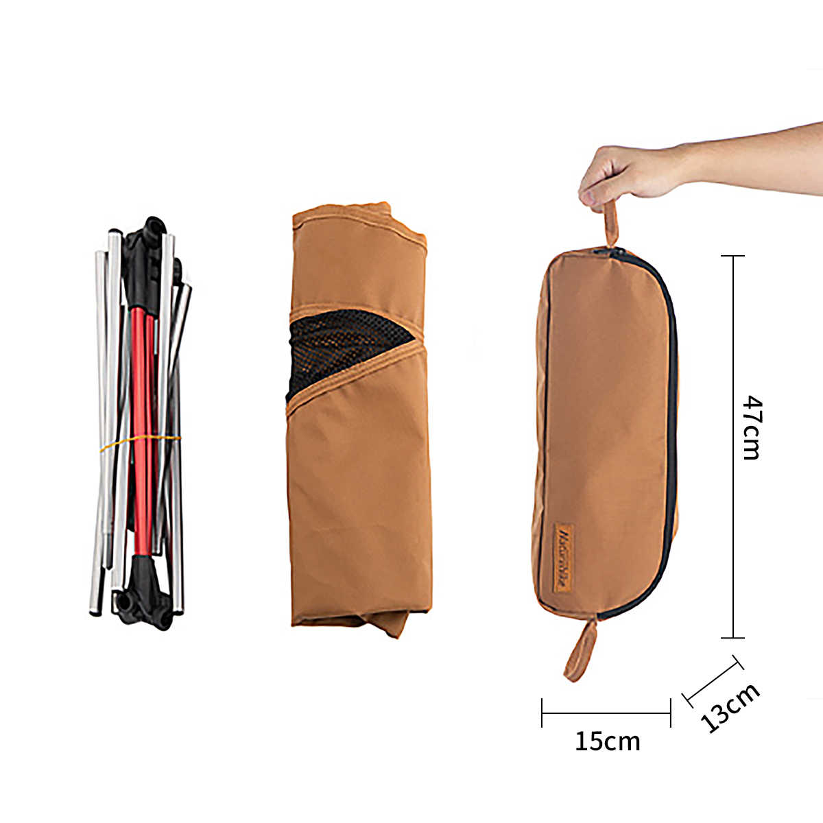 GHẾ XẾP GẤP GỌN CÓ TỰA LƯNG NATUREHIKE NH20JJ035