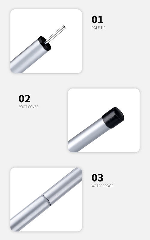 GẬY CHỐNG TĂNG SIZE LỚN 2.4M NATUREHIKE NH19PJ042