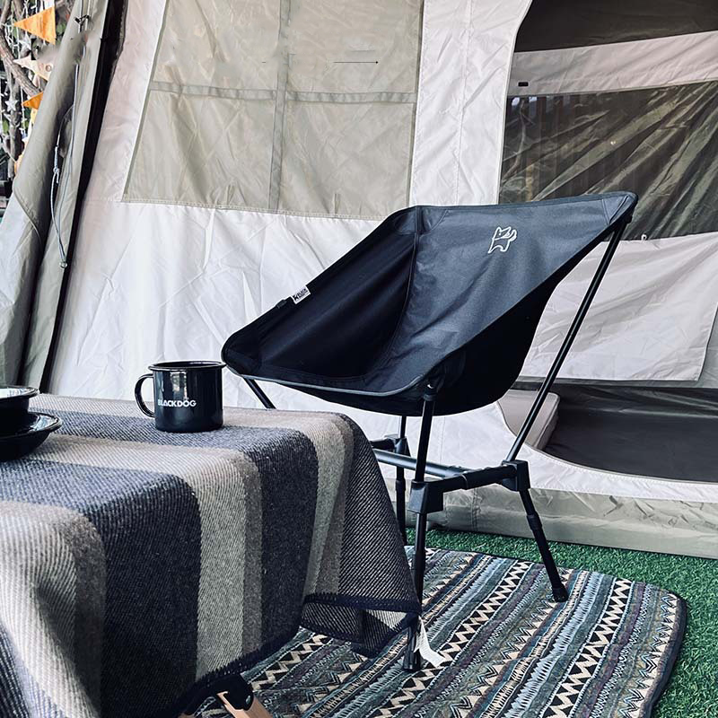 GHẾ MẶT TRĂNG DÃ NGOẠI XẾP GỌN TỰA LƯNG BLACKDOG BD-YLY002