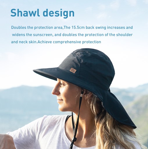 NÓN RỘNG VÀNH CÓ CHE GÁY NATUREHIKE NH21FS531