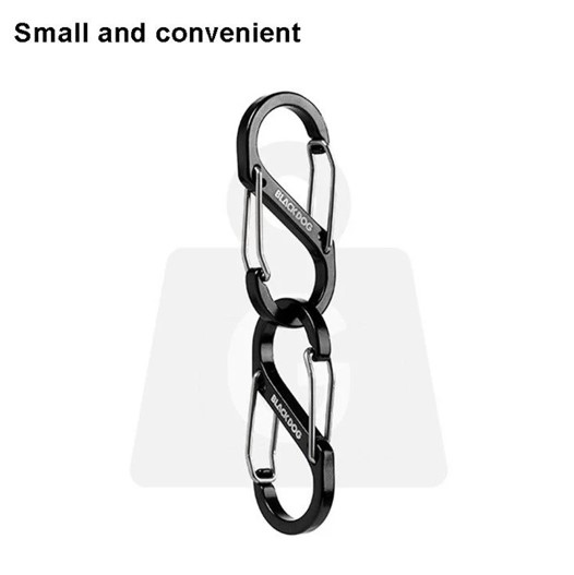 BỘ 4 MÓC CARABINER CHỮ S BLACKDOG BD-ZPPJ003