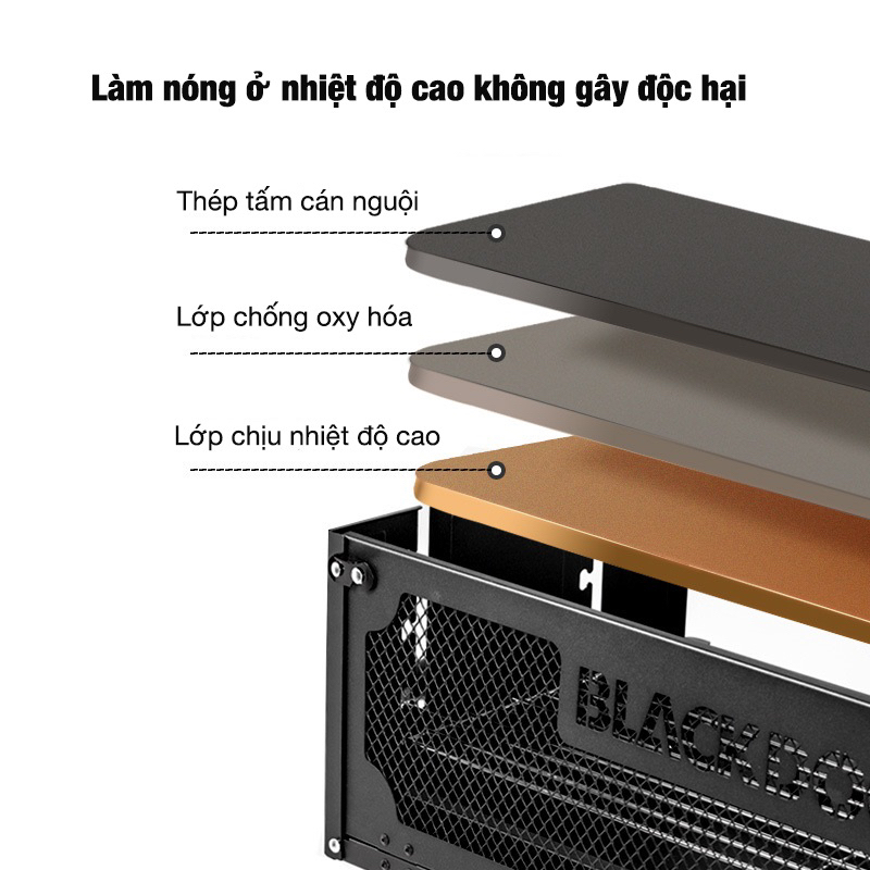 BẾP NƯỚNG THAN BBQ DÃ NGOẠI BLACKDOG BD-SKL003