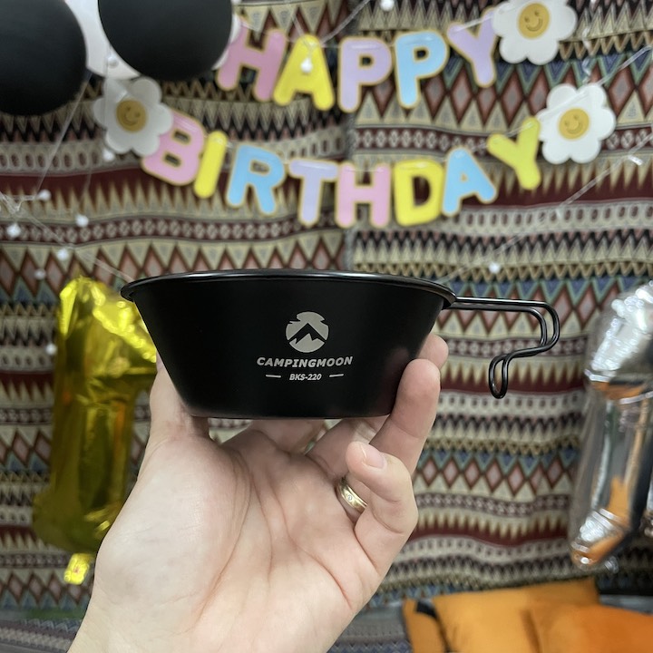 BÁT ĂN CƠM CAMPINGMOON BKS-220 - MÀU ĐEN