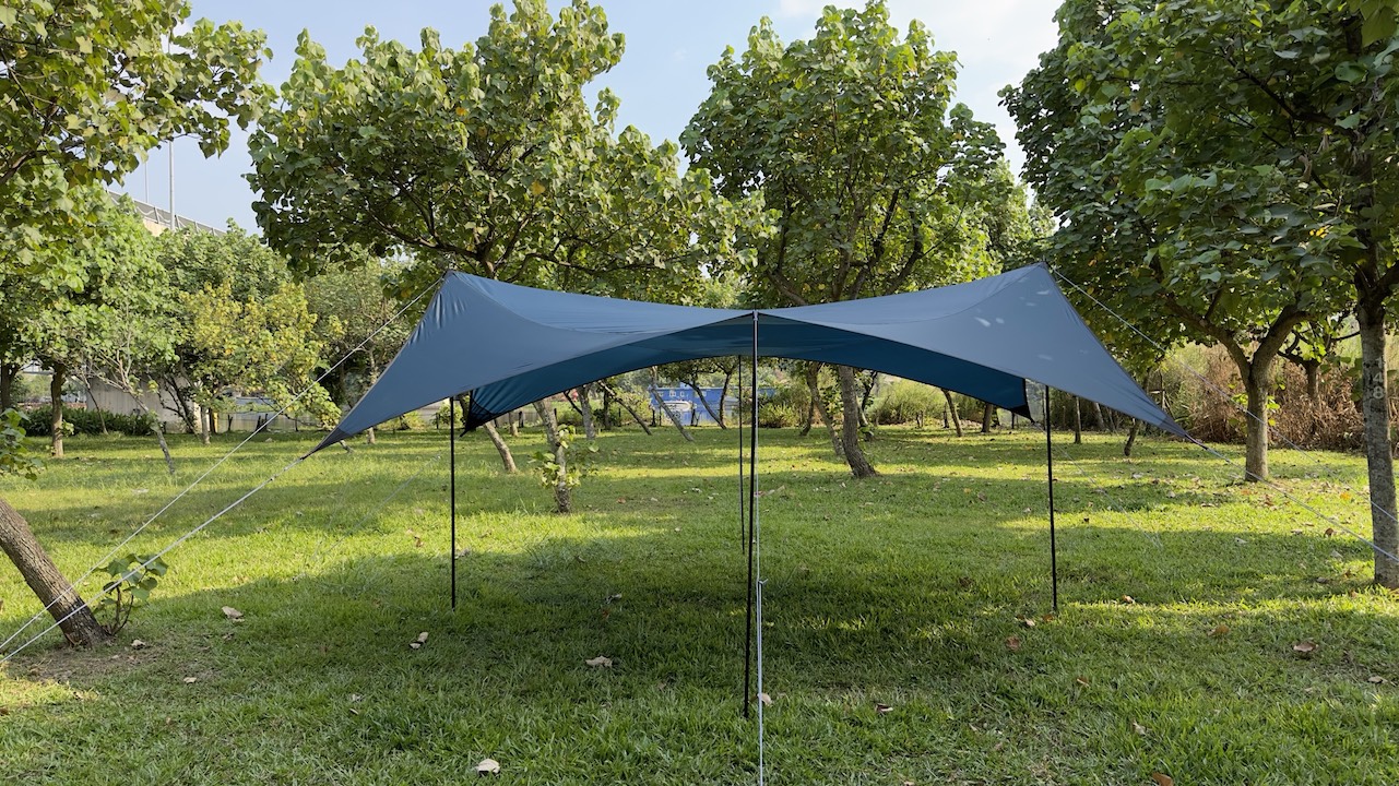TĂNG CHE DÃ NGOẠI HEXA TARP KÈM 4 TRỤ CHỐNG