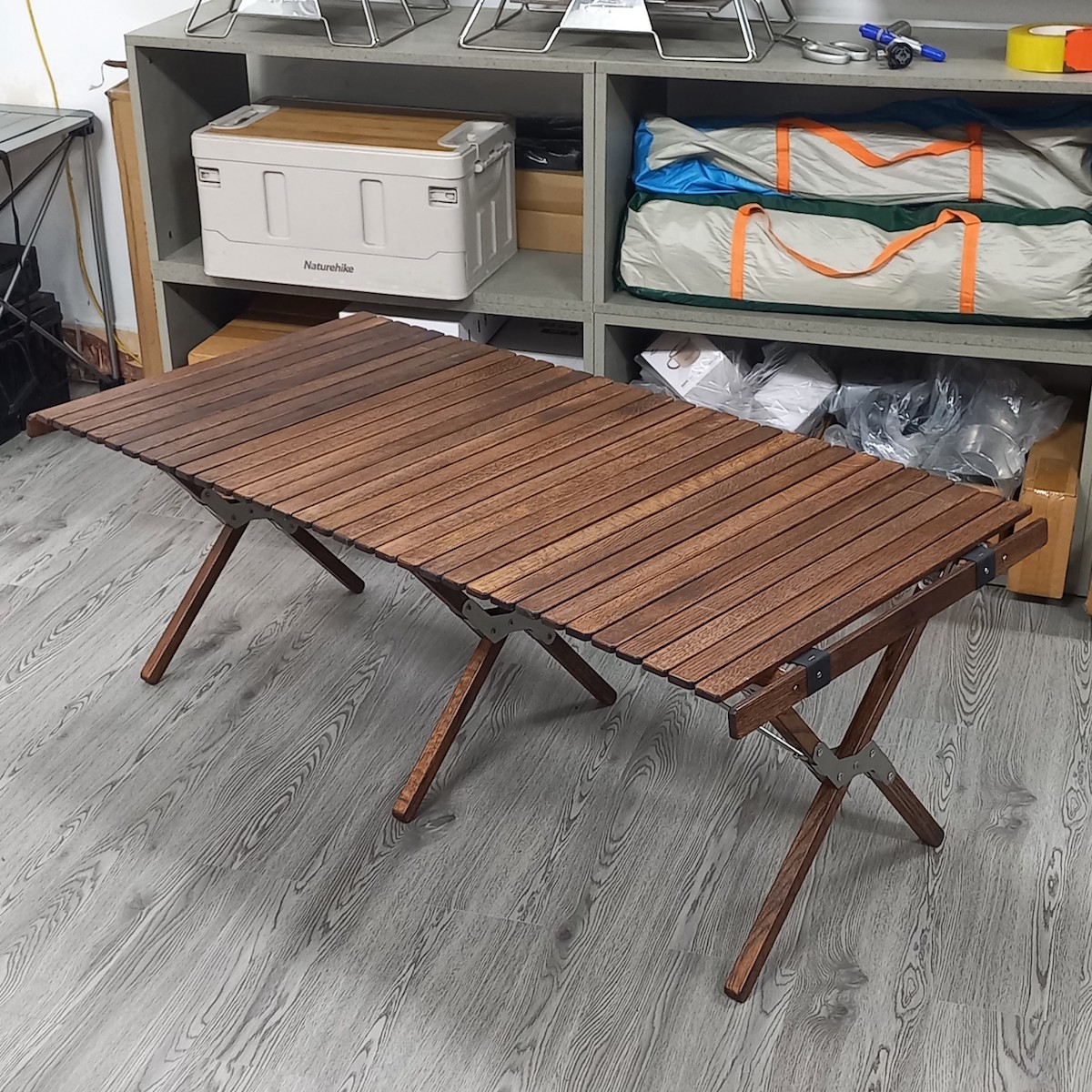 BÀN GỖ CUỘN GẤP GỌN CAO CẤP SIZE LỚN GỖ SỒI MỸ MADE IN VIETNAM